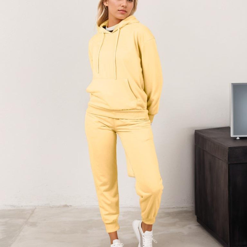 RED Marine Womens Hoody Sets-Comfort Bridal Womenswear Basic Clothing Overalls Suits Fashion Long Sleeve