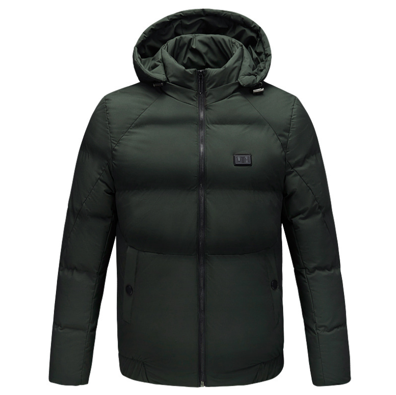 Men's Heated Hoodie Jacket with Carbon Fiber USB